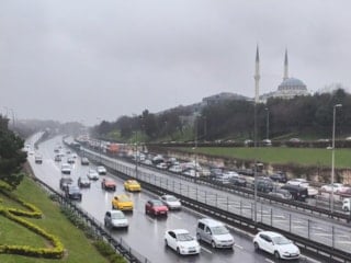 İstanbul'da trafik yoğunluğu