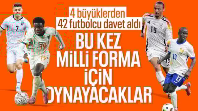 4 büyüklerden 42 oyuncu milli takımlarında mücadele edecek