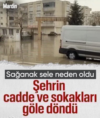 Nusaybin’de sağanak sonrası yaşanan selde evleri su bastı