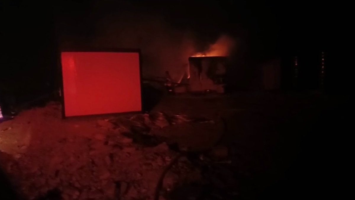 Adıyaman'da işçilerin kaldığı konteynerlerde korkutan yangın
