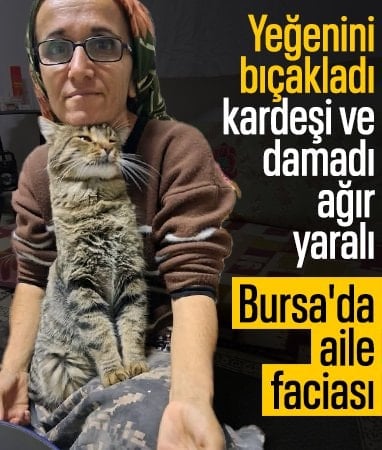 Bursa'da yeğenini bıçaklayarak öldürdü