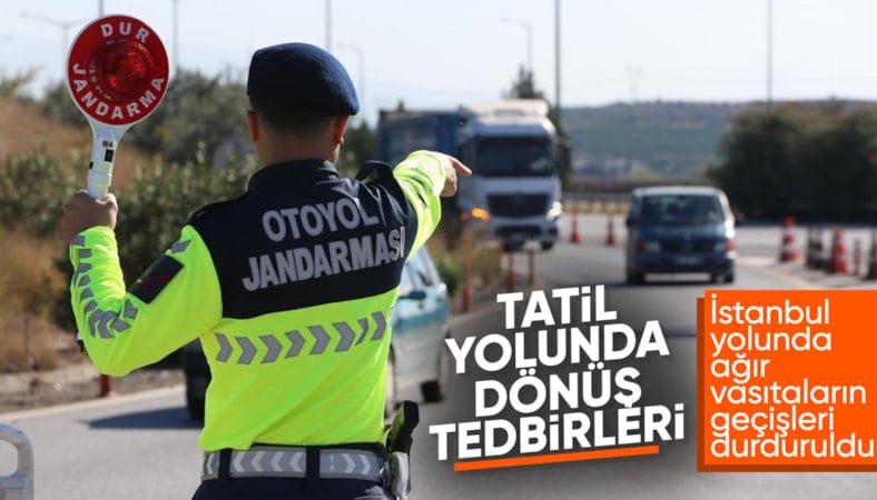 Tekirdağ-İstanbul kara yolunda ağır vasıtalara kısıtlama