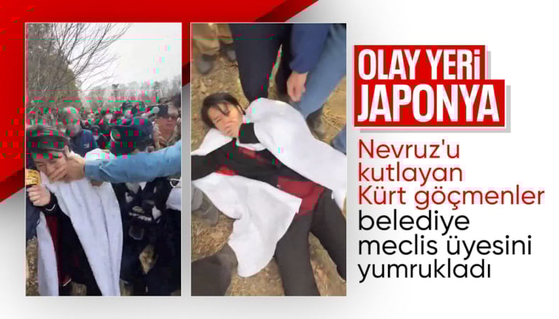 Japonya'da Nevruz kutlamaları sırasında siyasetçi Yusuke Kawai yumruklandı