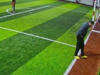 Bolu'da halı saha maçında kalbine yenik düştü