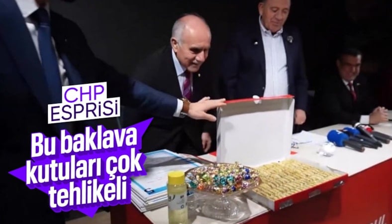 Gürsel Tekin'den "baklava kutusu" yorumu: Milletin önünde aç