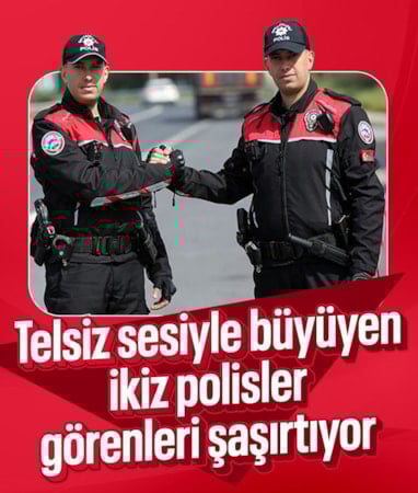 Telsiz sesleriyle büyüyen ikizler, polis babalarının izinde Aydın sokaklarında görevde