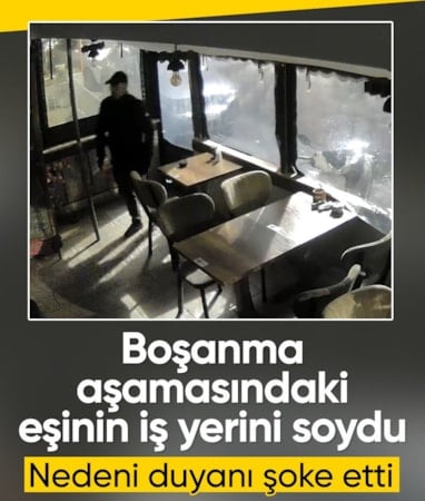 İstanbul'da boşanma aşamasındaki eşinin iş yerini soydu