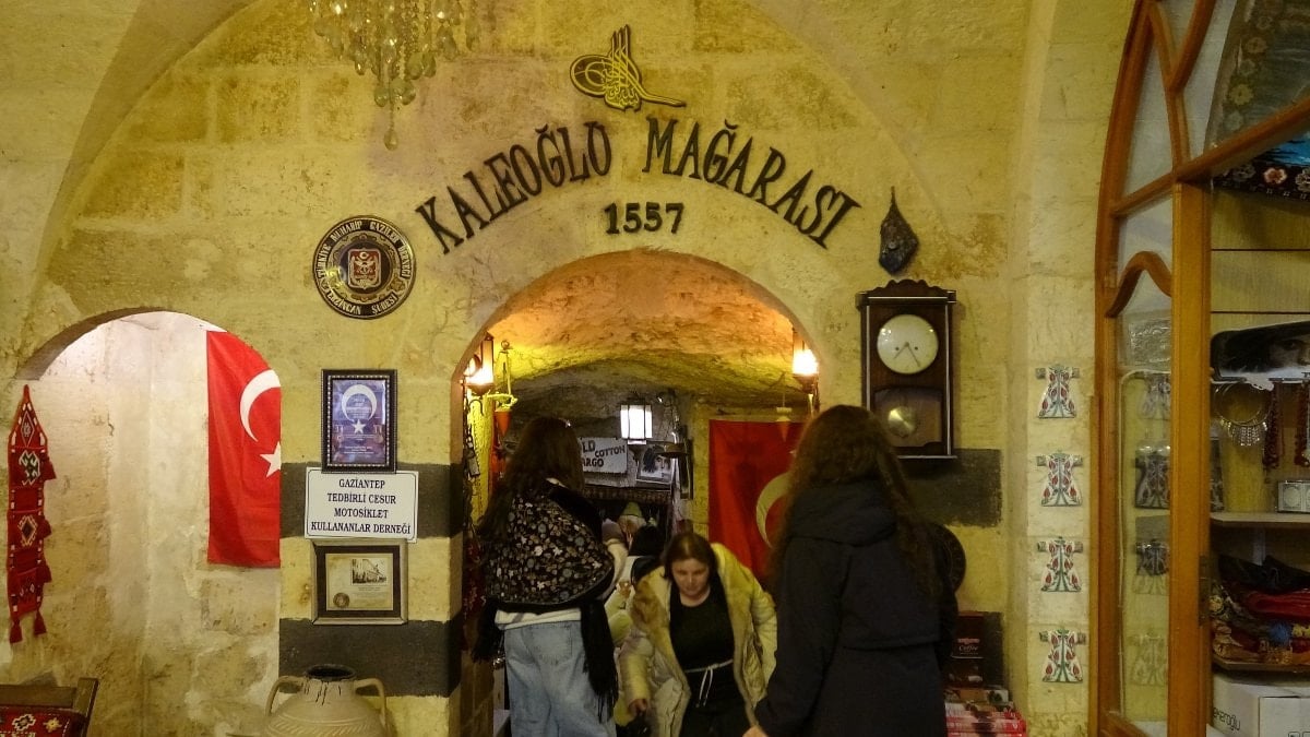 Gaziantep’in 500 yıllık Kaleoğlu Mağarası, bayramda ziyaretçi akınına uğradı