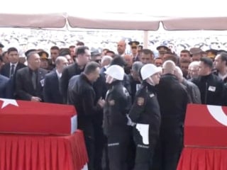 Katar'da düşen uçakta şehit olanların naaşı yurda getirildi