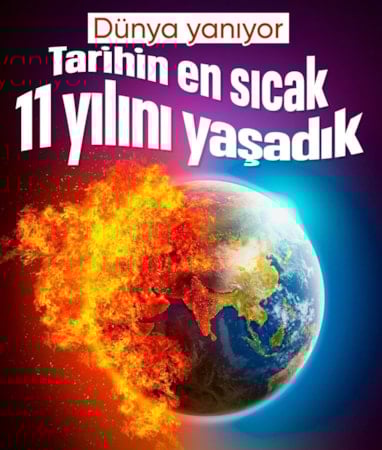 Dünya iklimi hiç olmadığı kadar dengesiz: Kayıtlara geçen en sıcak 11 yıl geride kaldı