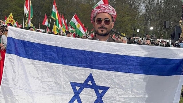Almanya'da Nevruz kutlamalarında İsrail bayrağı açıldı