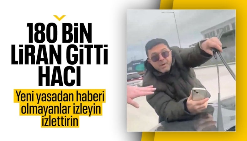 İpsala Sınır Kapısı'nda gurbetçi sürücülerin 'kaynak' kavgası kameraya yansıdı