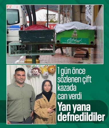Burdur'da kazada ölen çift toprağa verildi