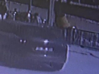 Amasya'da otomobilin çarptığı motosikletin sürücüsü havada takla attı