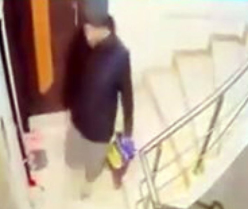 İstanbul'da apartmanda dolaşıp beğendiği ayakkabıları poşete doldurup çaldı