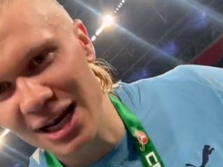 Erling Haaland'ın kupa sevinci: Elhamdülillah...