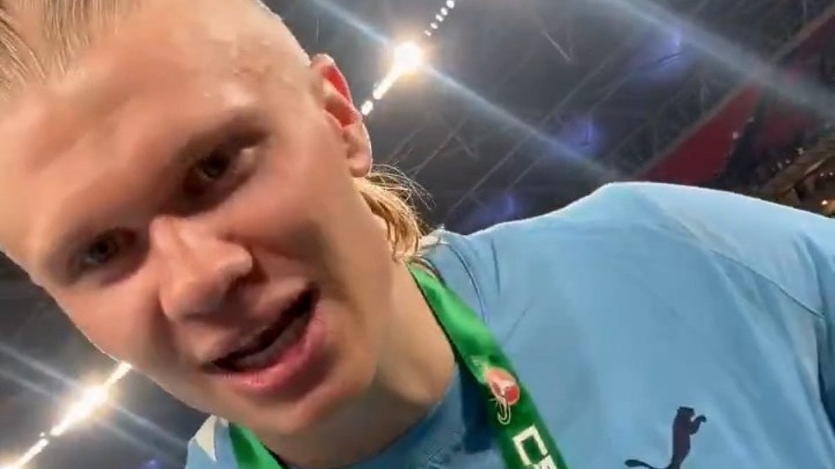 Erling Haaland'ın kupa sevinci: Elhamdülillah...