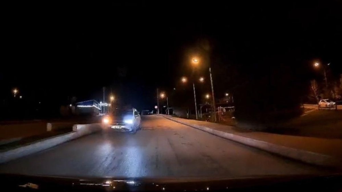 Karabük’te ters yönde giden araç, trafiği tehlikeye attı