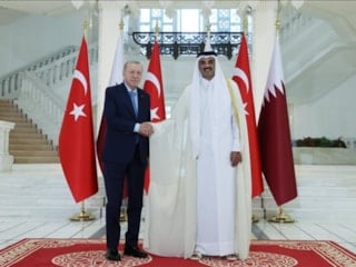 Katar Emiri Al Sani'den Cumhurbaşkanı Erdoğan'a teşekkür