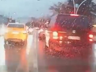 Kocaeli'de trafik magandasının ehliyetine el konuldu