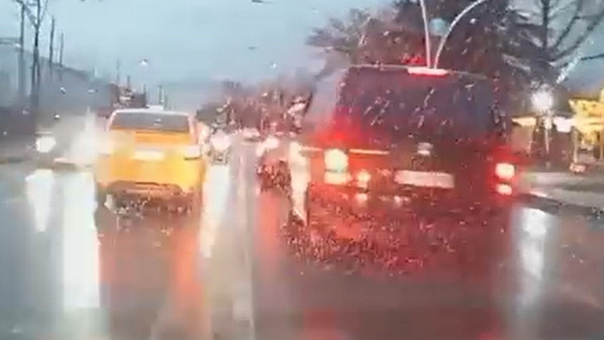 Kocaeli'de trafik magandasının ehliyetine el konuldu