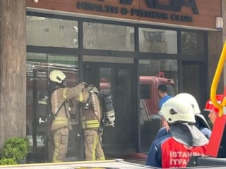 İstanbul'da spor salonunda yangın paniği