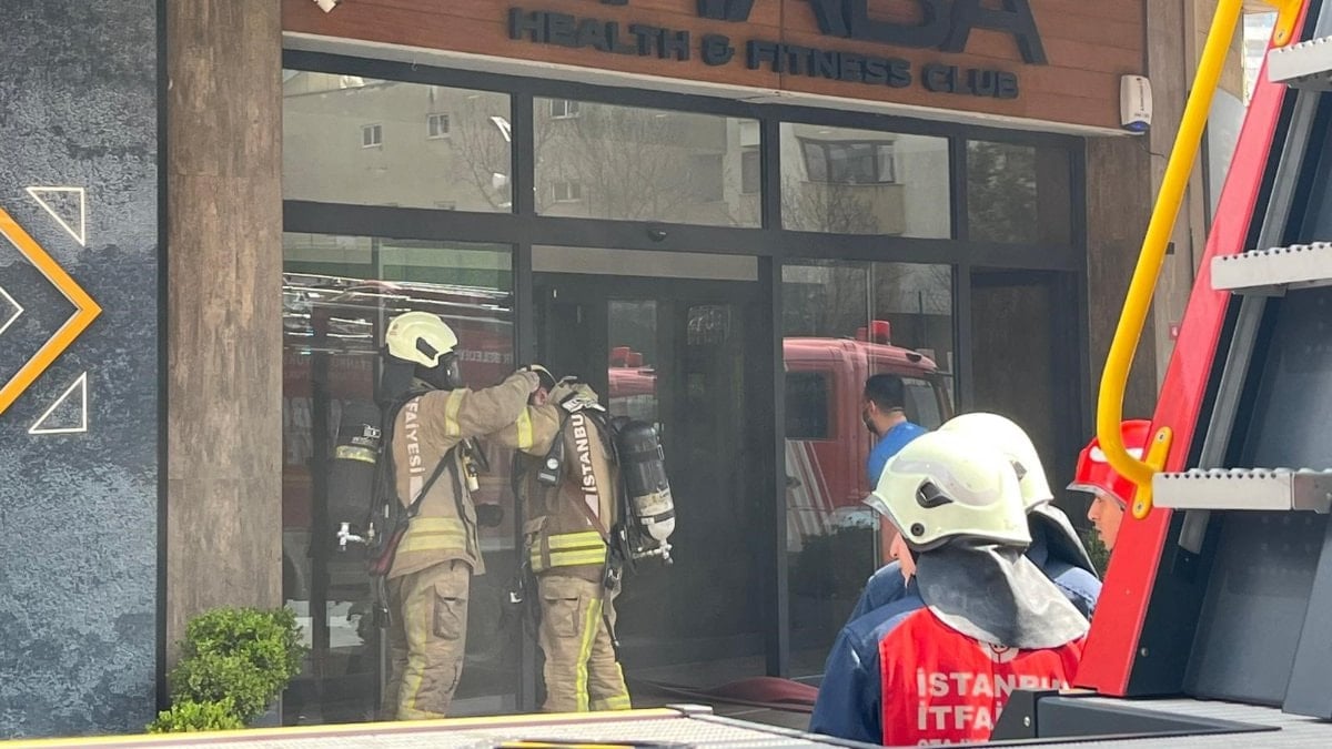 İstanbul'da spor salonunda yangın paniği