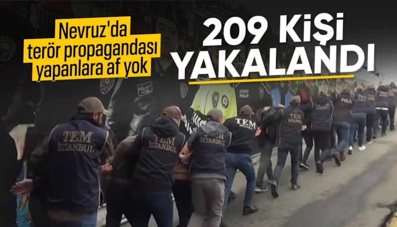 Mustafa Çiftçi: Nevruz'da terör örgütü propagandası yapan 209 kişi gözaltına alındı