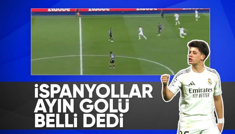 İspanya'da ayın golü Arda Güler'den