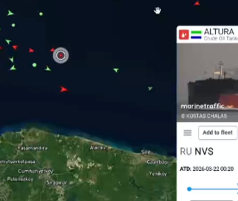 140 bin ton petrol yüklü Türk tankerine drone isabet etti