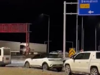 Yüksekova-Van kara yolunda heyelan