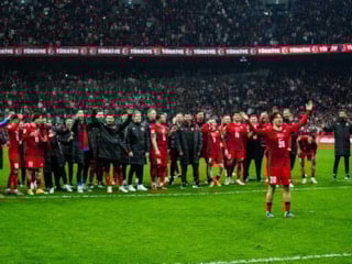 A Milli Futbol Takımı'nda büyük coşku! Maç sonu mehter marşı çaldı