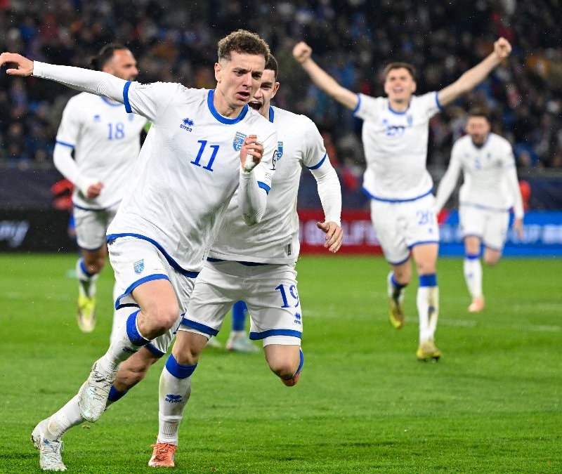 Slovakya'yı 4 golle geçen Kosova, Türkiye'nin rakibi oldu