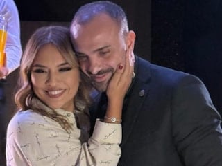 Demet Akalın'ın eşi Okan Kurt vücut geliştirme şampiyonası seçmelerinde ter döktü