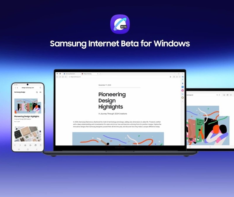 Samsung Tarayıcı, yapay zeka özellikleriyle bilgisayarlara geldi