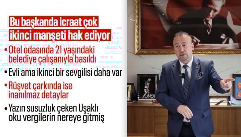 Uşaklı susuzluk isyanındayken CHP'li başkan otel odasında basıldı