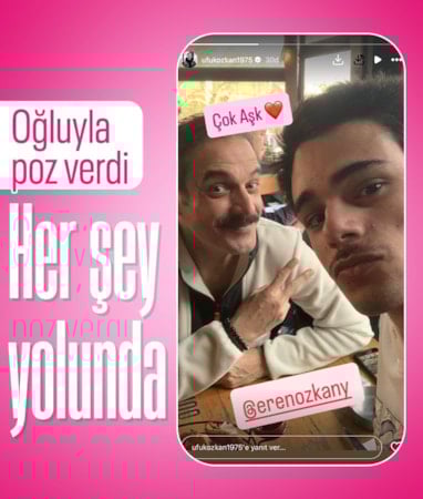Ufuk Özkan oğluyla paylaşım yaptı