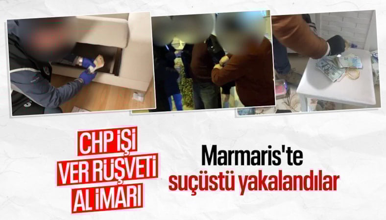 Marmaris Belediyesi personeli rüşvet alırken suçüstü yakalandı