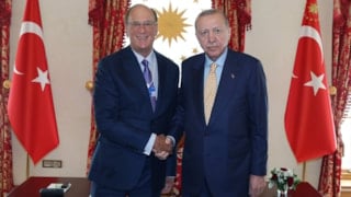 Cumhurbaşkanı Erdoğan, BlackRock Başkanı Larry Fink'i kabul etti