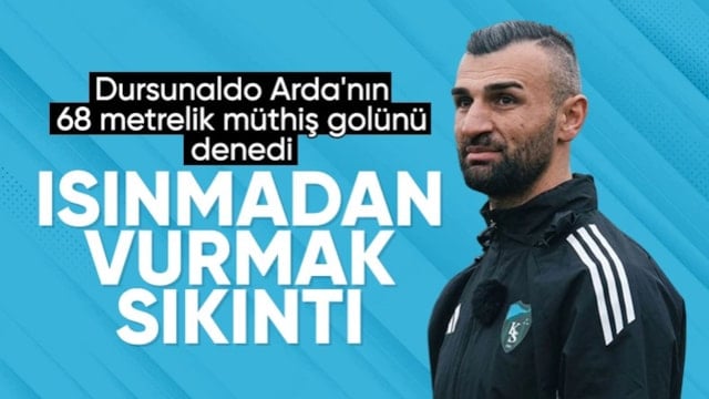 Serdar Dursun, Arda Güler'in 68 metreden attığı golü denedi
