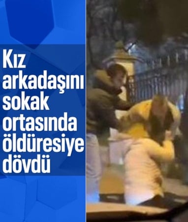 İstanbul'da sevgilisini sokak ortasında darbetti