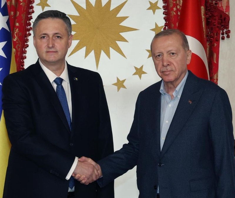 Cumhurbaşkanı Erdoğan, Bosna Hersek Devlet Başkanlığı Konseyi Başkanı ile görüştü