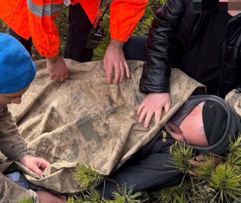 Bolu’da kaybolan avcı, 27 saat sonra baygın halde kurtarıldı