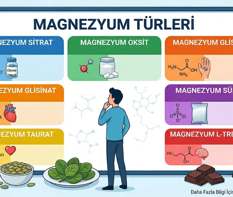 Magnezyum türleri ve etkileri: Hangi magnezyum ne için kullanılır