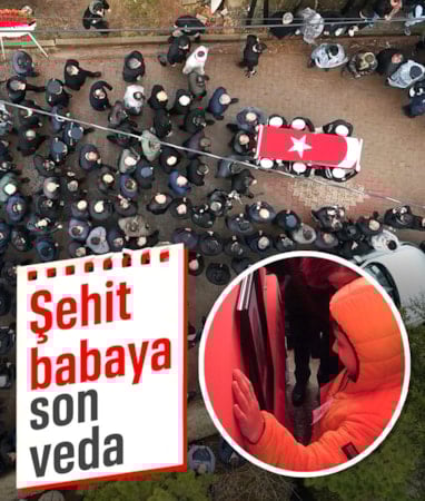 Şehit olan polis memuru Serkan Ünal son yolculuğuna uğurlandı