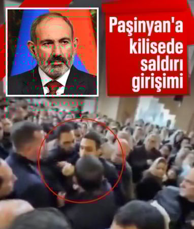 Nikol Paşinyan'a kilisede saldırı girişimi