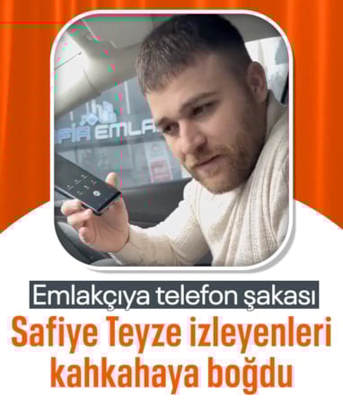 Emlakçıya telefon şakası viral oldu: 'Teyze' taklidiyle hayrete düşürdü