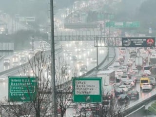 İstanbul'da trafik yoğunluğu