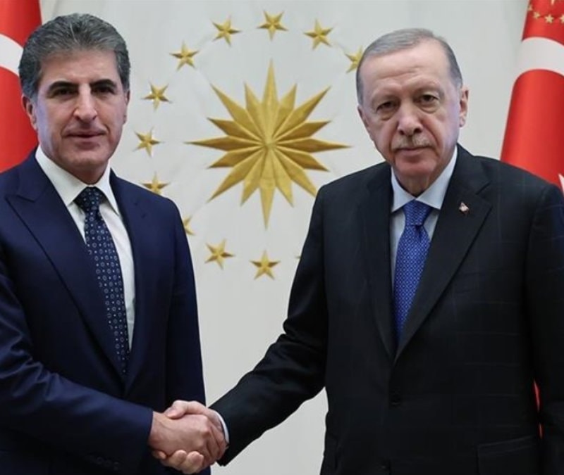 Cumhurbaşkanı Erdoğan, Neçirvan Barzani ile görüştü
