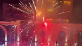 Kosova'da A Milli Futbol Takımı'nın kaldığı otelin yakınında havai fişek atan 2 kişi gözaltına alındı